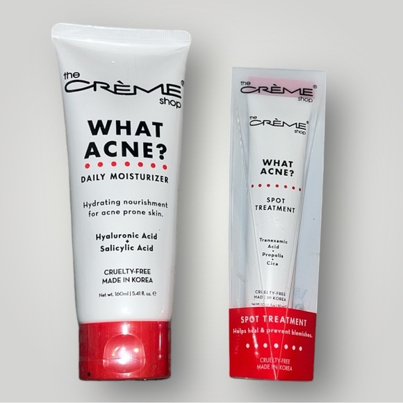 The Creme Shop Other - ❤️🤍 The Crème Shop What Acne Spot Treatment & Daily Moisturizer Set 🤍❤️